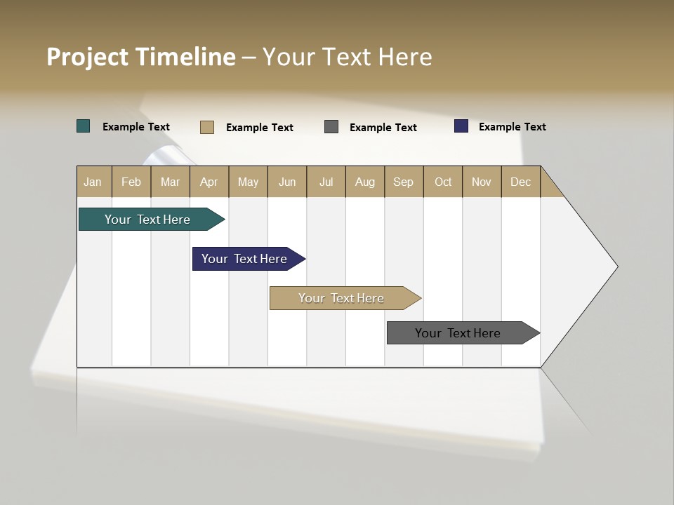 A Pen Resting On Top Of A Piece Of Paper PowerPoint Template