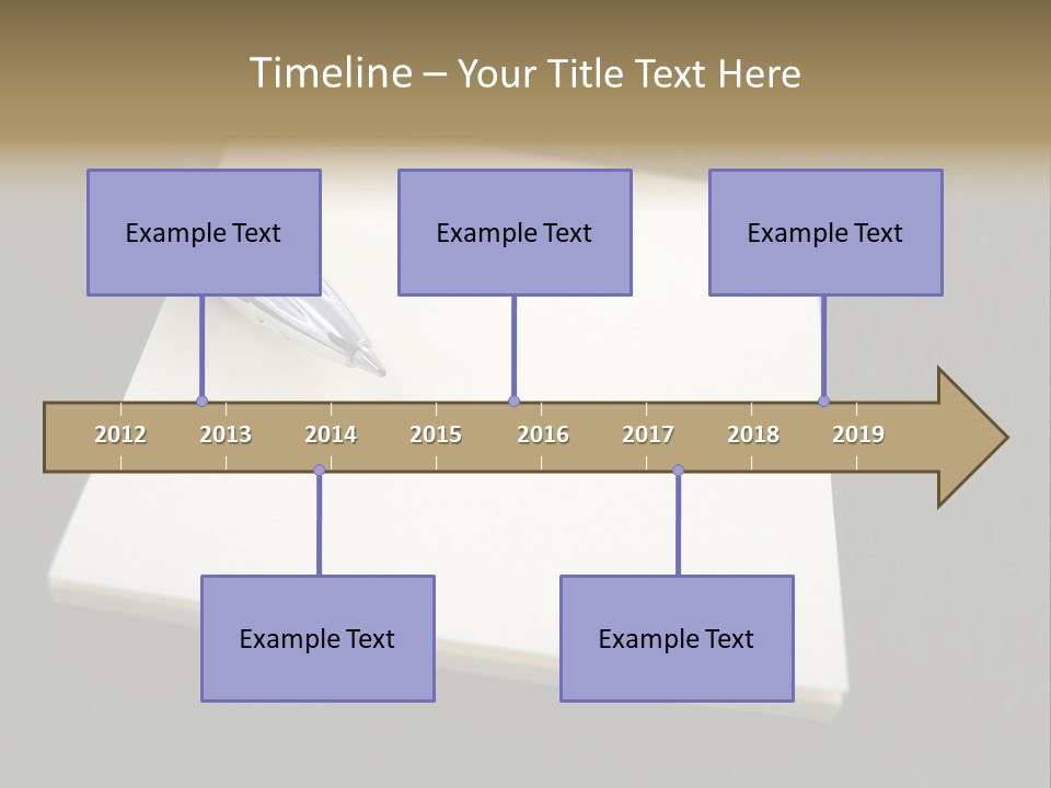 A Pen Resting On Top Of A Piece Of Paper PowerPoint Template