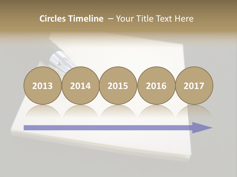 A Pen Resting On Top Of A Piece Of Paper PowerPoint Template