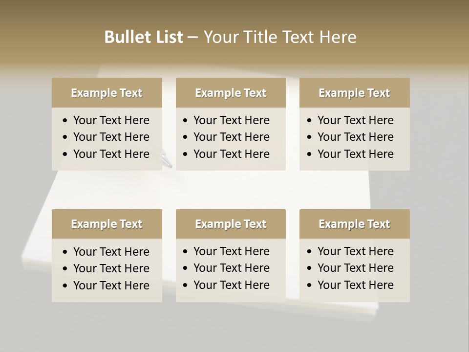 A Pen Resting On Top Of A Piece Of Paper PowerPoint Template