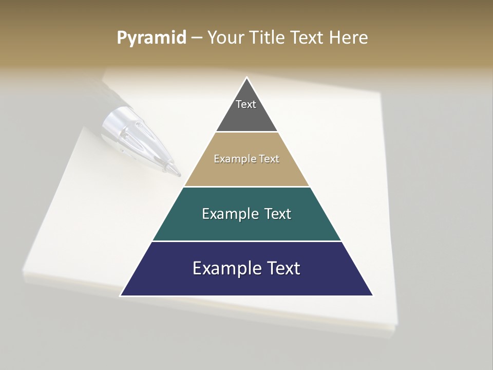 A Pen Resting On Top Of A Piece Of Paper PowerPoint Template
