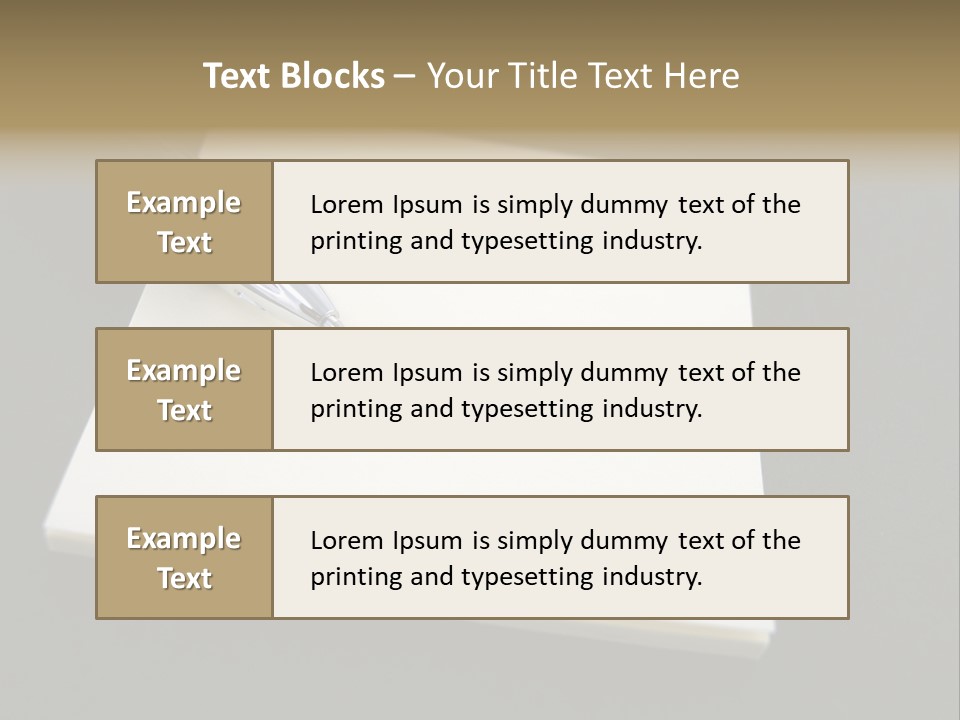 A Pen Resting On Top Of A Piece Of Paper PowerPoint Template