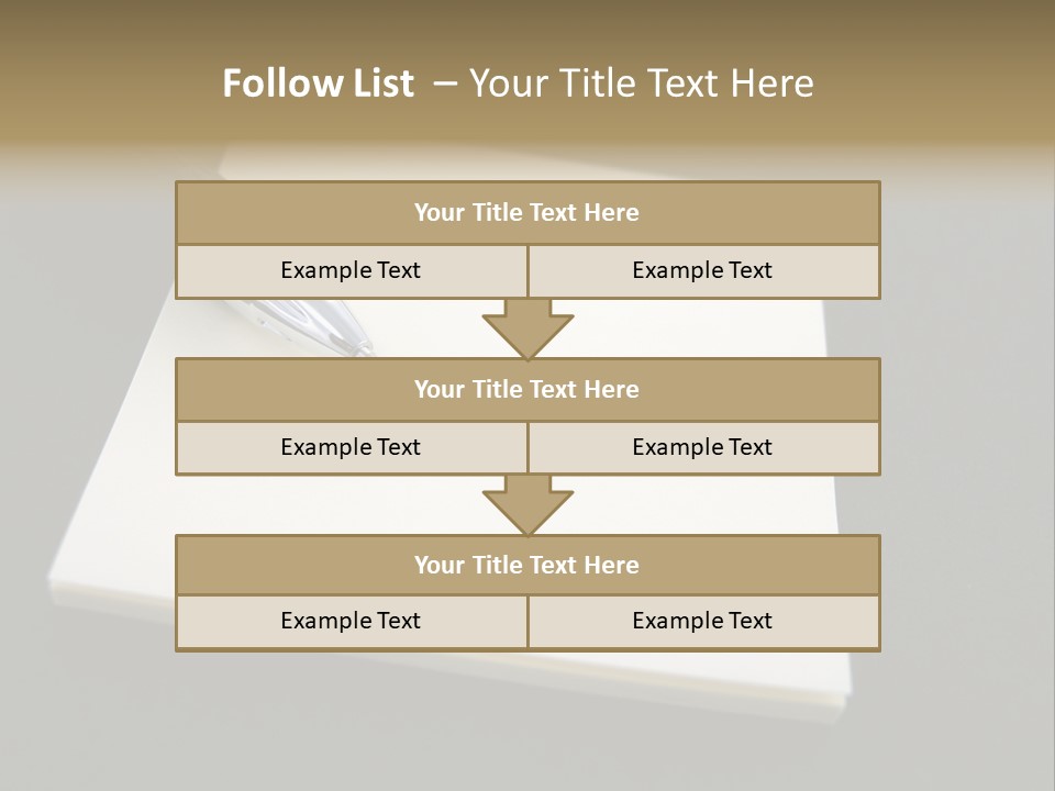 A Pen Resting On Top Of A Piece Of Paper PowerPoint Template