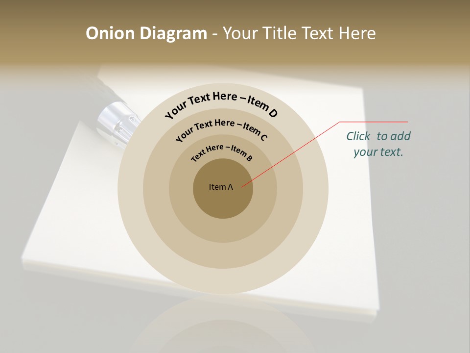 A Pen Resting On Top Of A Piece Of Paper PowerPoint Template