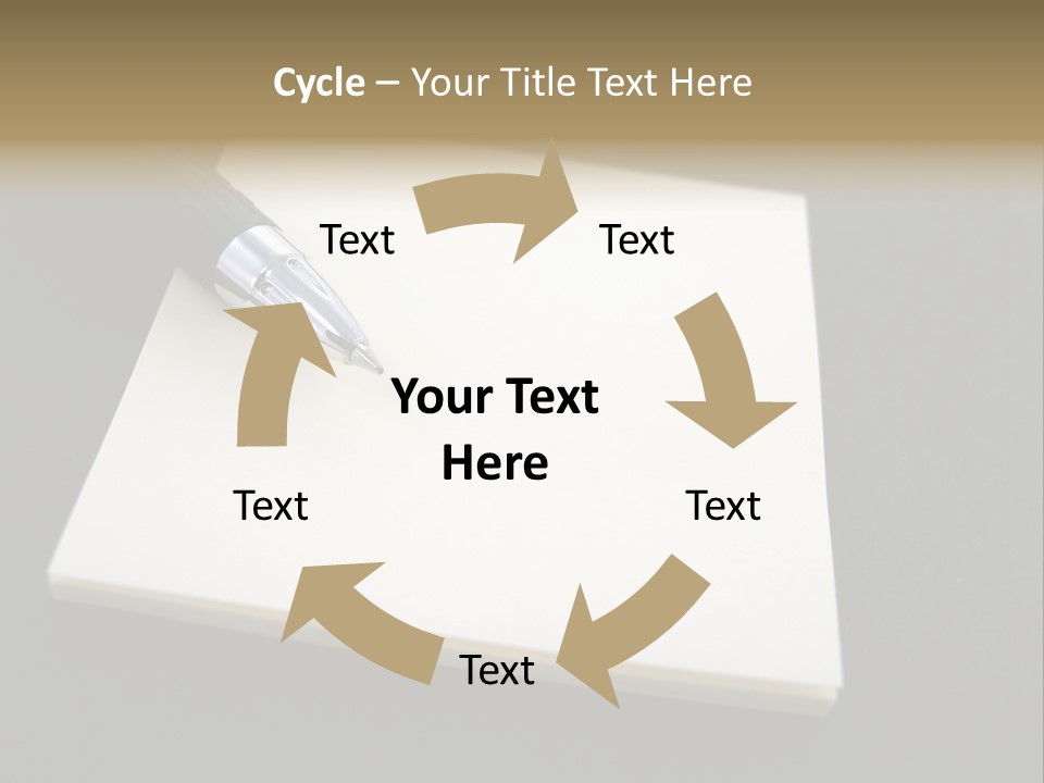 A Pen Resting On Top Of A Piece Of Paper PowerPoint Template