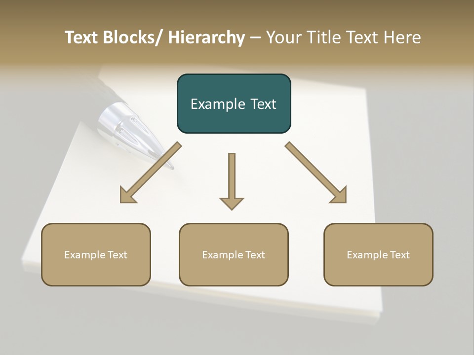 A Pen Resting On Top Of A Piece Of Paper PowerPoint Template