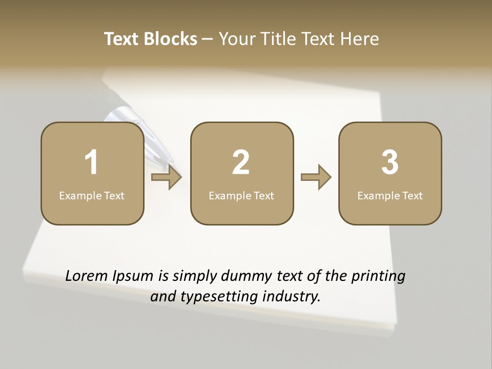 A Pen Resting On Top Of A Piece Of Paper PowerPoint Template