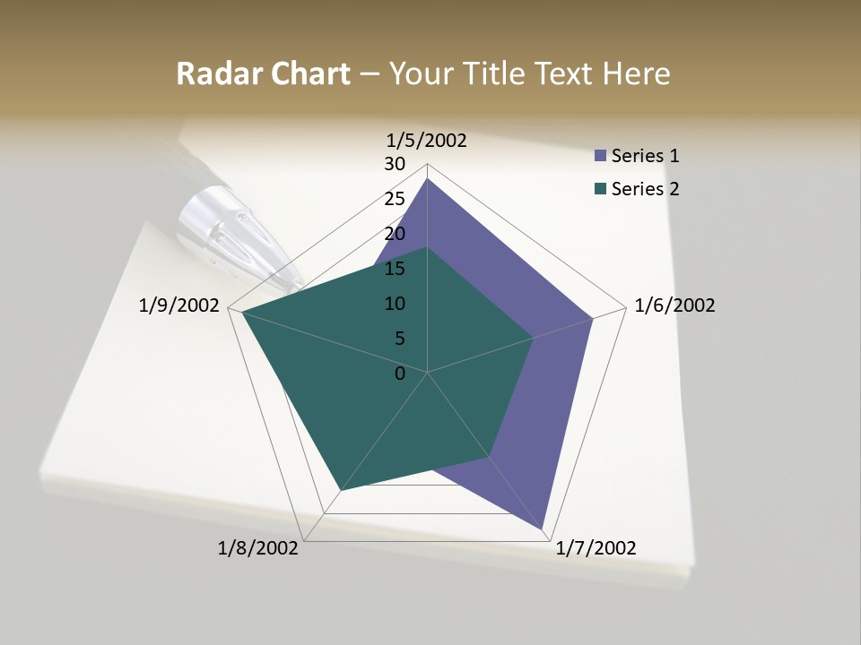 A Pen Resting On Top Of A Piece Of Paper PowerPoint Template