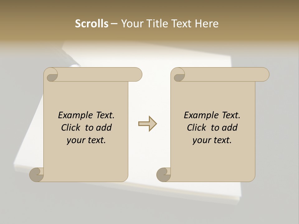 A Pen Resting On Top Of A Piece Of Paper PowerPoint Template