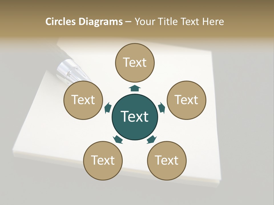 A Pen Resting On Top Of A Piece Of Paper PowerPoint Template