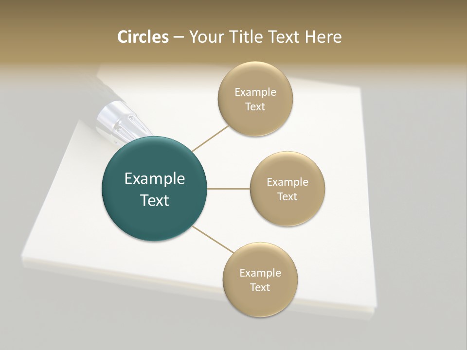 A Pen Resting On Top Of A Piece Of Paper PowerPoint Template