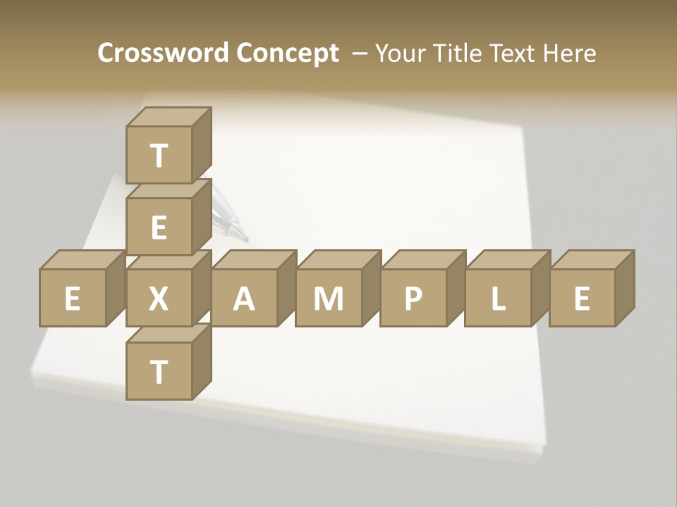 A Pen Resting On Top Of A Piece Of Paper PowerPoint Template