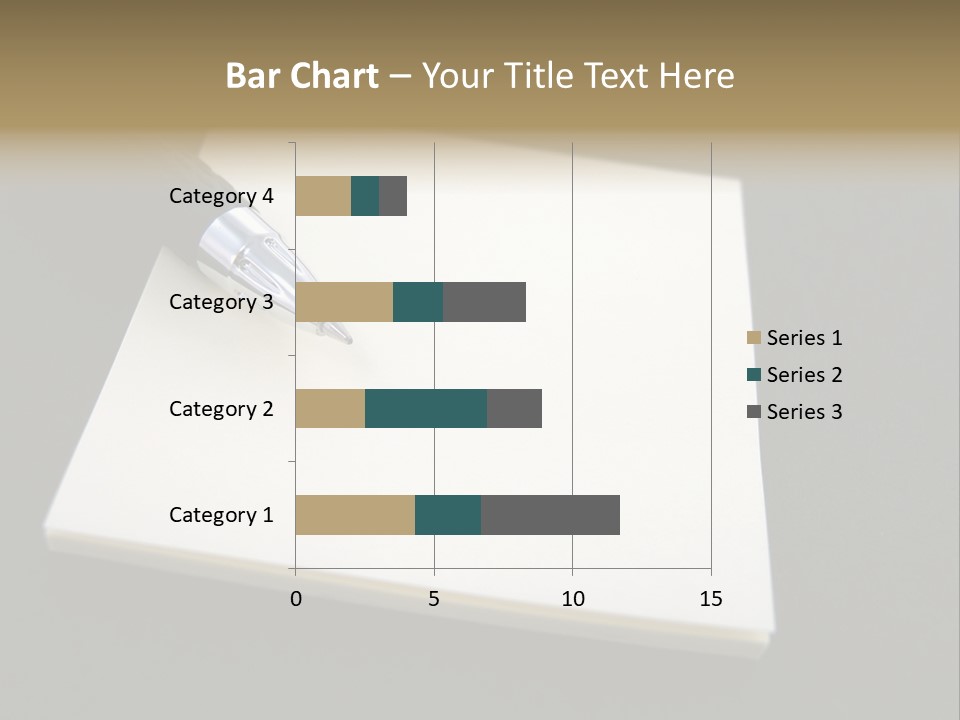 A Pen Resting On Top Of A Piece Of Paper PowerPoint Template