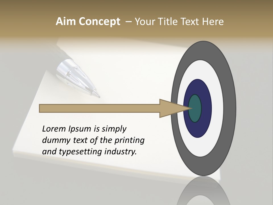 A Pen Resting On Top Of A Piece Of Paper PowerPoint Template