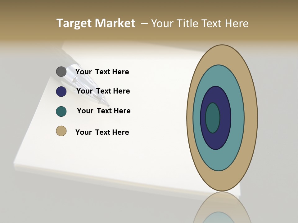 A Pen Resting On Top Of A Piece Of Paper PowerPoint Template