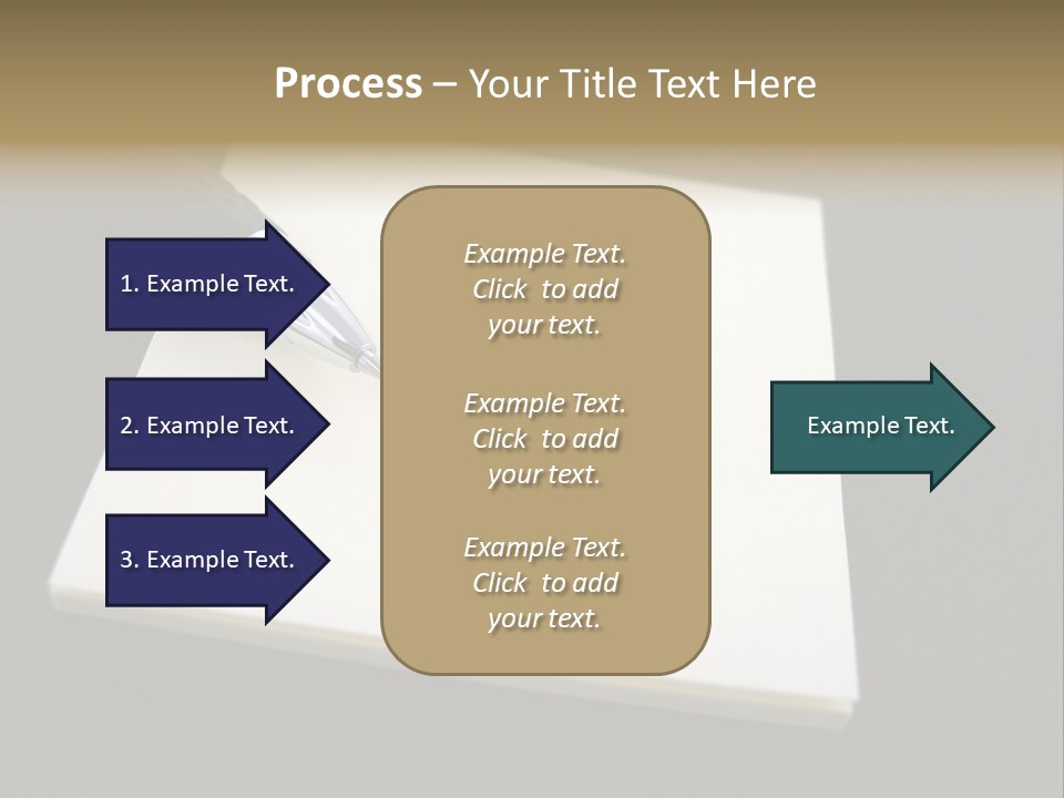 A Pen Resting On Top Of A Piece Of Paper PowerPoint Template