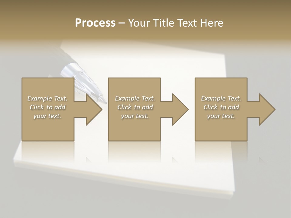 A Pen Resting On Top Of A Piece Of Paper PowerPoint Template