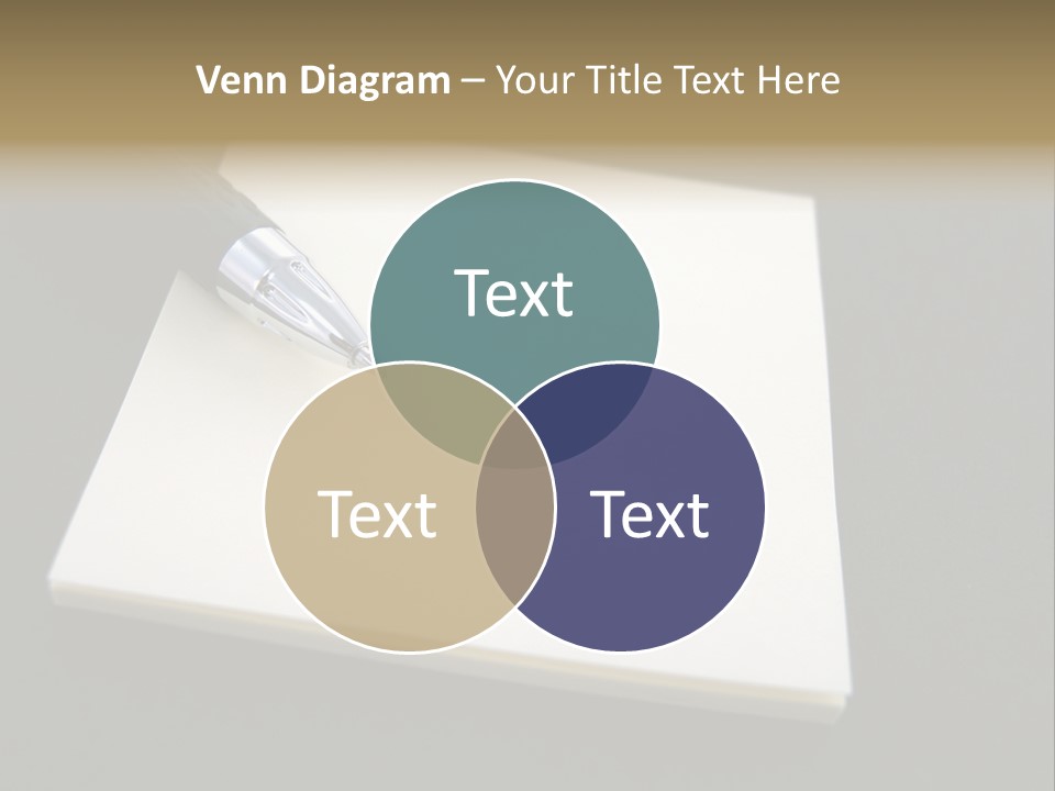 A Pen Resting On Top Of A Piece Of Paper PowerPoint Template