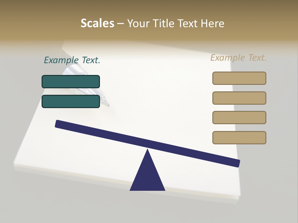 A Pen Resting On Top Of A Piece Of Paper PowerPoint Template