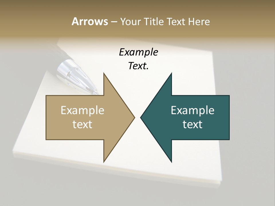 A Pen Resting On Top Of A Piece Of Paper PowerPoint Template
