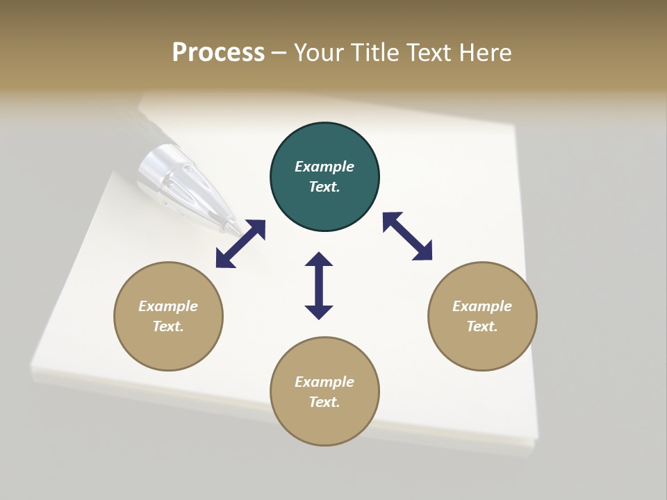 A Pen Resting On Top Of A Piece Of Paper PowerPoint Template