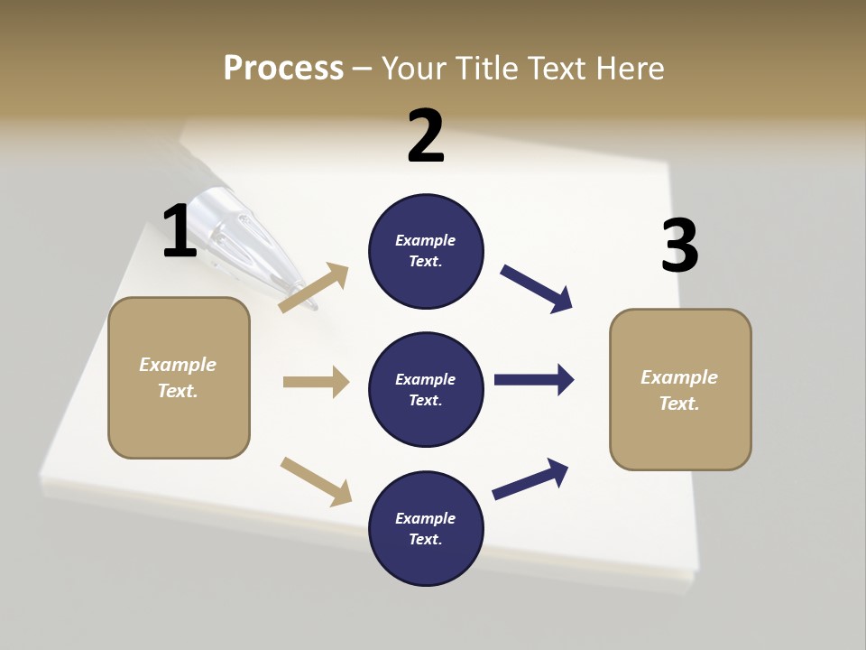 A Pen Resting On Top Of A Piece Of Paper PowerPoint Template