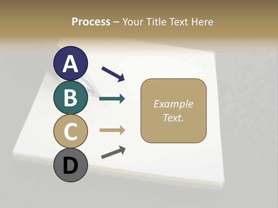 A Pen Resting On Top Of A Piece Of Paper PowerPoint Template
