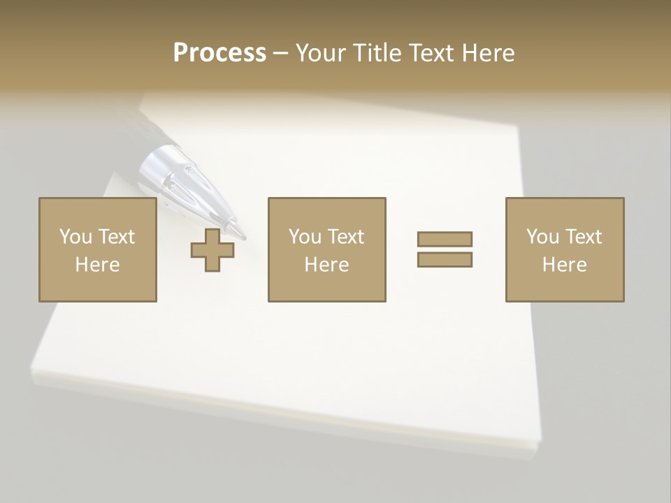 A Pen Resting On Top Of A Piece Of Paper PowerPoint Template