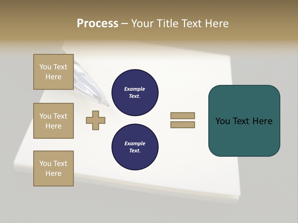 A Pen Resting On Top Of A Piece Of Paper PowerPoint Template