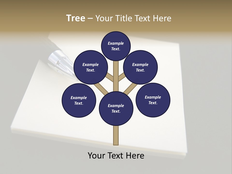 A Pen Resting On Top Of A Piece Of Paper PowerPoint Template