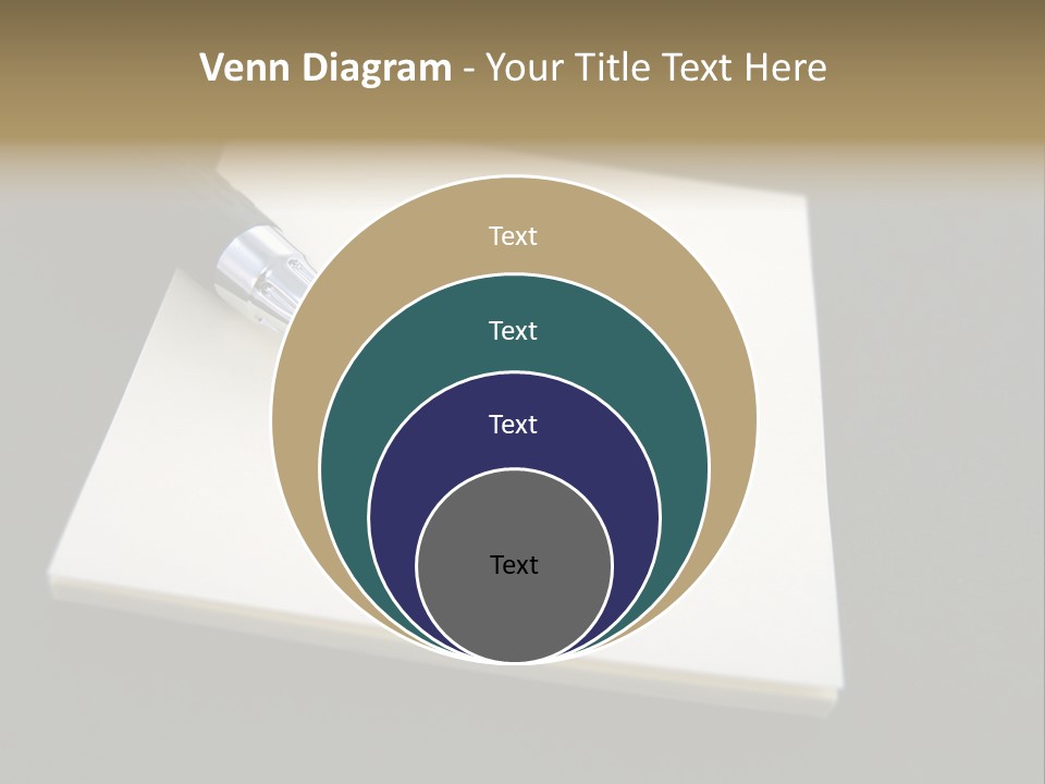 A Pen Resting On Top Of A Piece Of Paper PowerPoint Template
