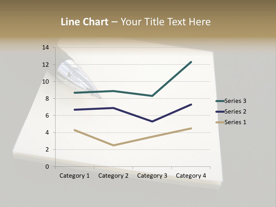 A Pen Resting On Top Of A Piece Of Paper PowerPoint Template