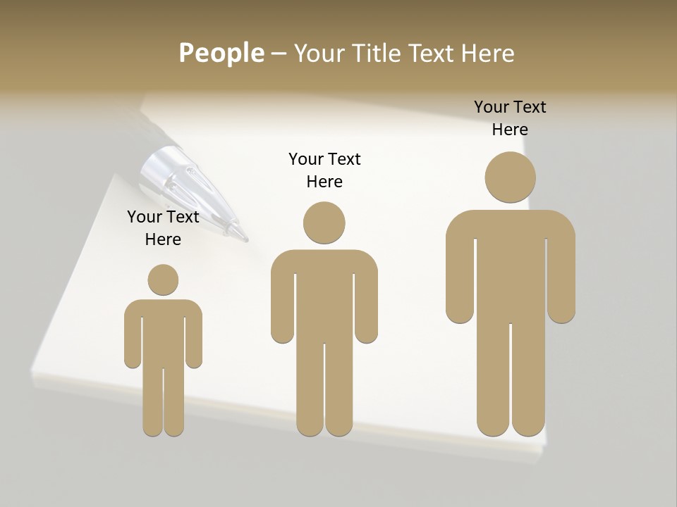A Pen Resting On Top Of A Piece Of Paper PowerPoint Template