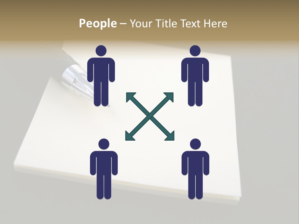 A Pen Resting On Top Of A Piece Of Paper PowerPoint Template