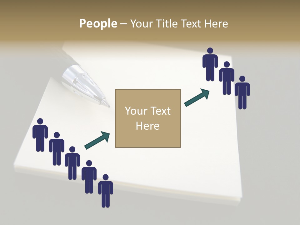 A Pen Resting On Top Of A Piece Of Paper PowerPoint Template