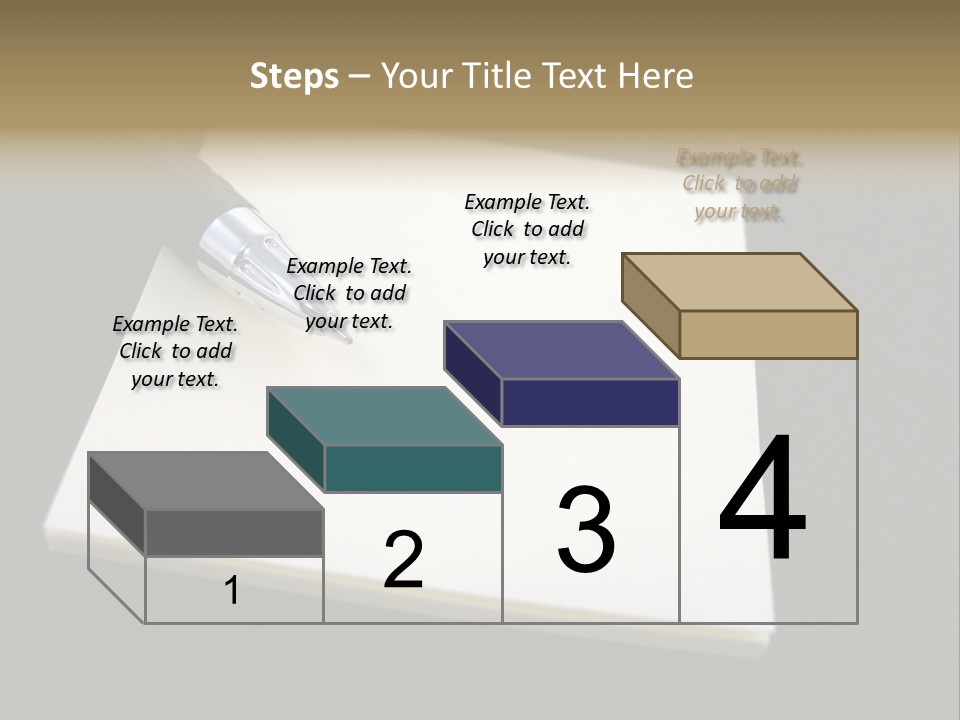 A Pen Resting On Top Of A Piece Of Paper PowerPoint Template