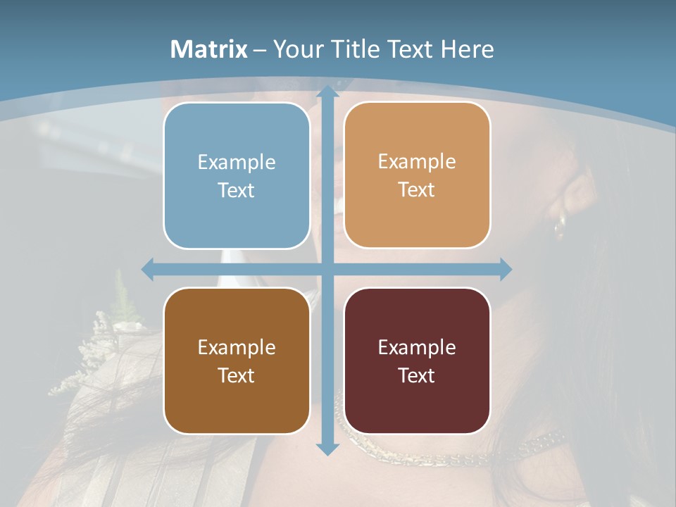 Loving Middle Age Couple Looking Toward The Future PowerPoint Template