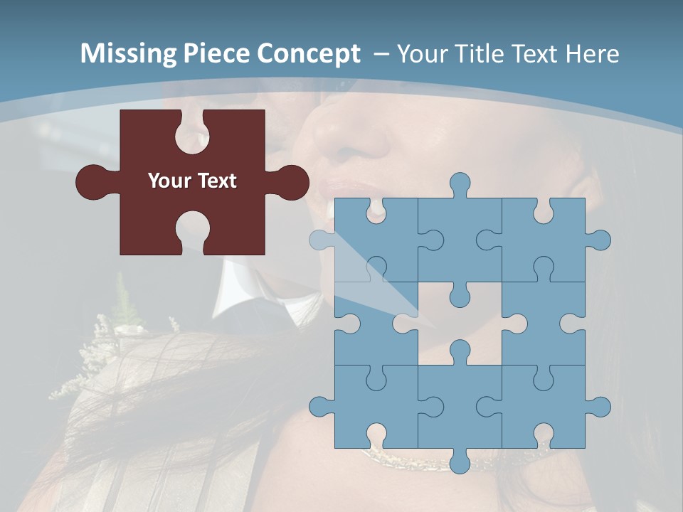 Loving Middle Age Couple Looking Toward The Future PowerPoint Template