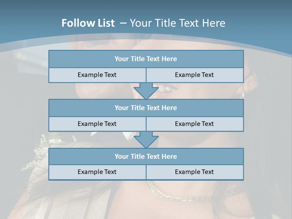 Loving Middle Age Couple Looking Toward The Future PowerPoint Template