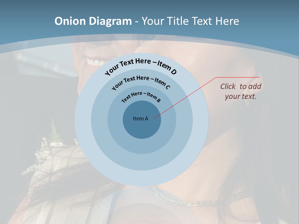 Loving Middle Age Couple Looking Toward The Future PowerPoint Template