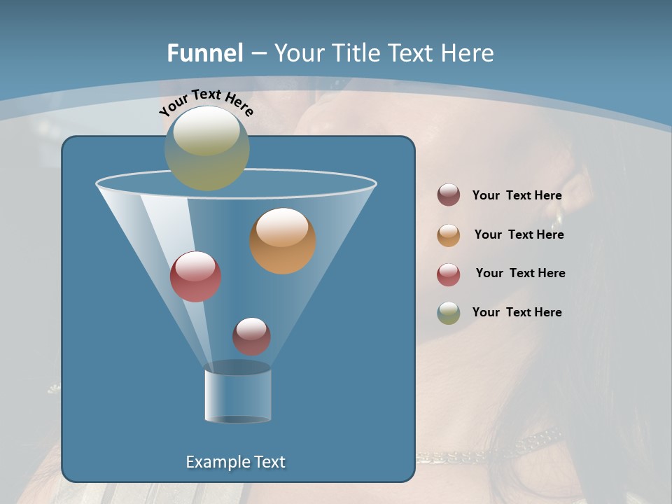 Loving Middle Age Couple Looking Toward The Future PowerPoint Template