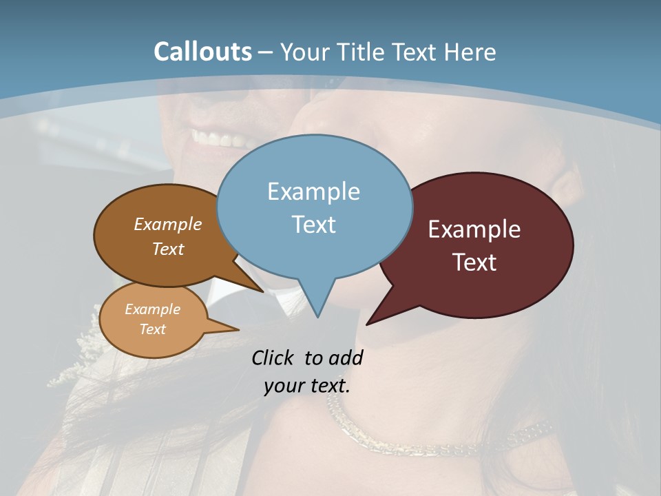 Loving Middle Age Couple Looking Toward The Future PowerPoint Template