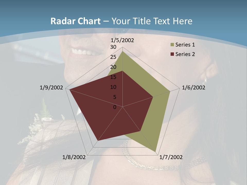 Loving Middle Age Couple Looking Toward The Future PowerPoint Template