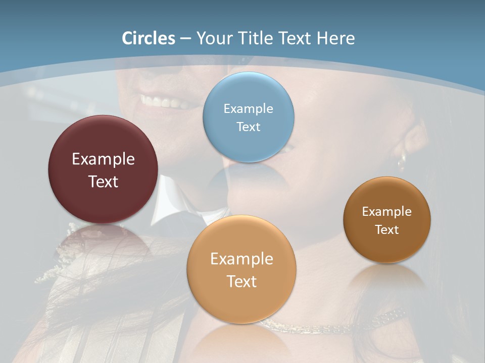 Loving Middle Age Couple Looking Toward The Future PowerPoint Template