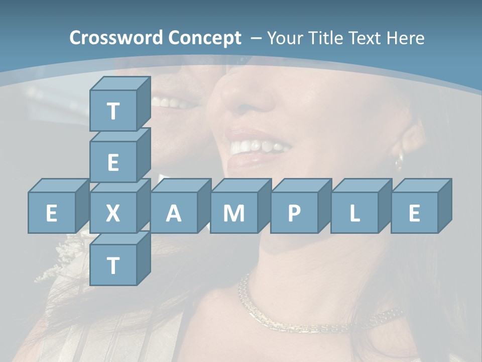 Loving Middle Age Couple Looking Toward The Future PowerPoint Template