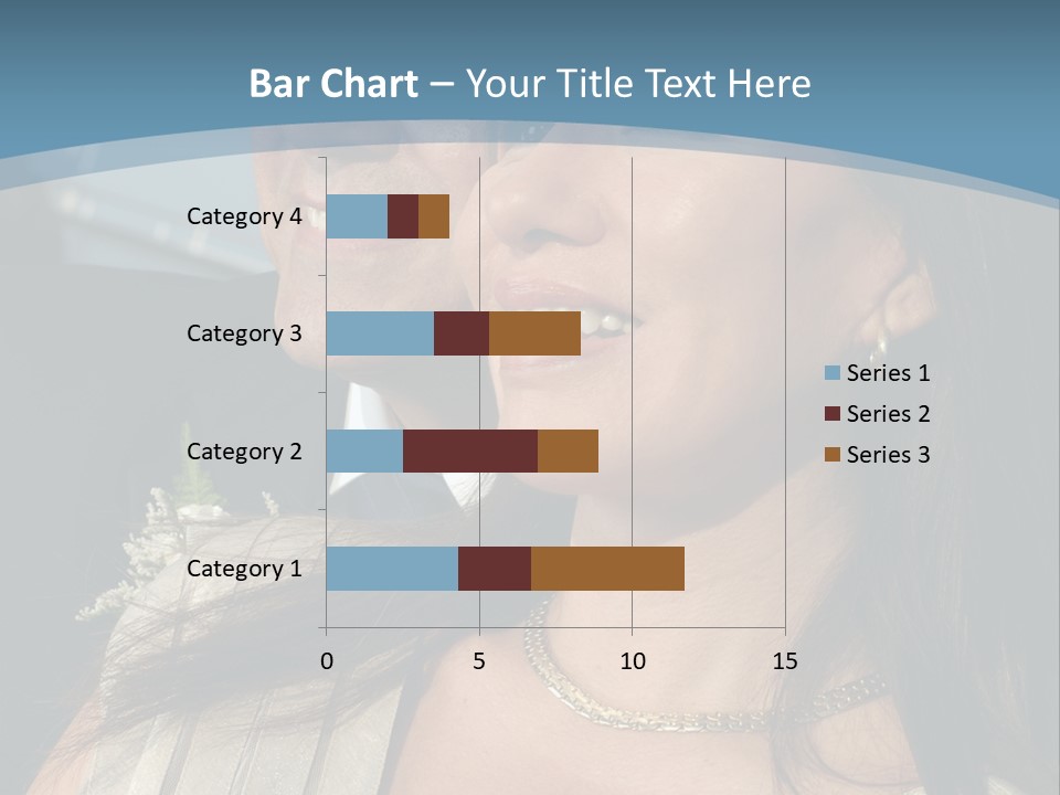 Loving Middle Age Couple Looking Toward The Future PowerPoint Template