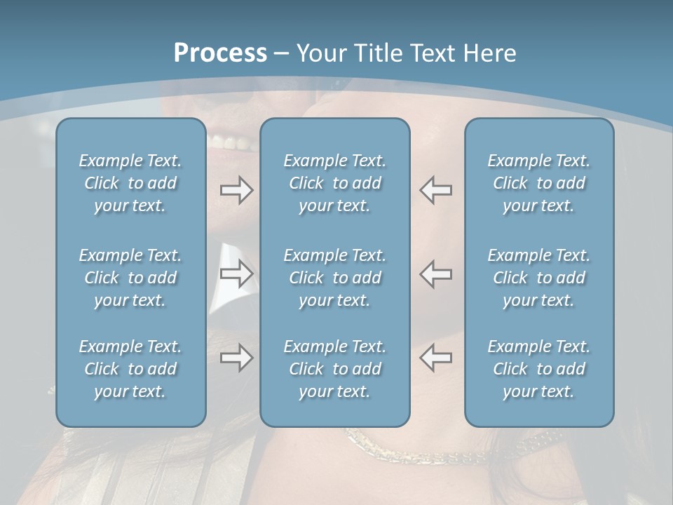 Loving Middle Age Couple Looking Toward The Future PowerPoint Template