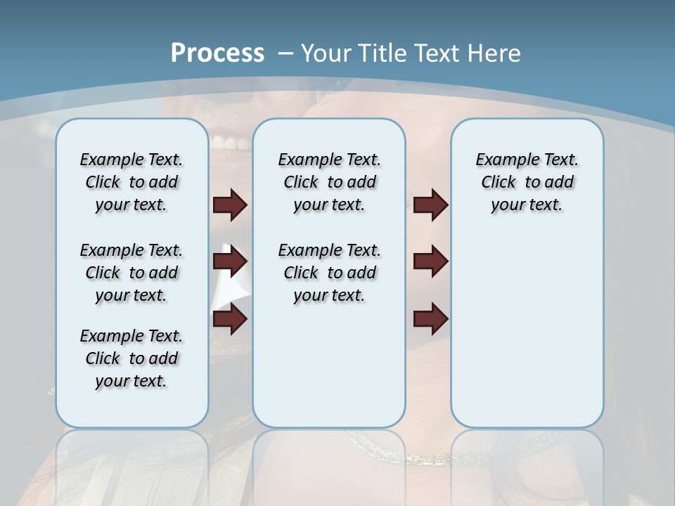 Loving Middle Age Couple Looking Toward The Future PowerPoint Template