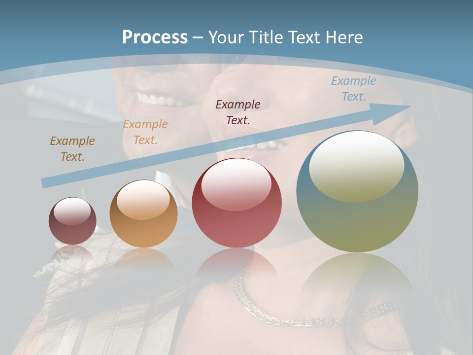 Loving Middle Age Couple Looking Toward The Future PowerPoint Template