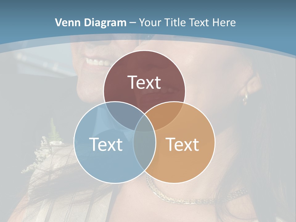 Loving Middle Age Couple Looking Toward The Future PowerPoint Template